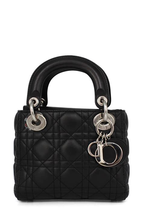 lady dior black and silver|small lady dior.